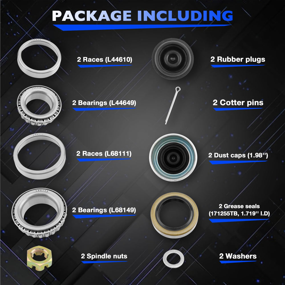 Misakomo washers in a 2-pack for correct preload