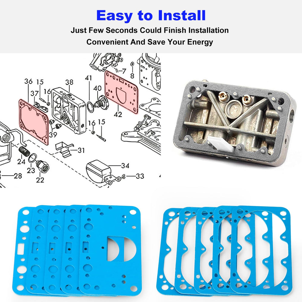 Misfart Holley carburetor rebuild gasket set ensures reliable seals