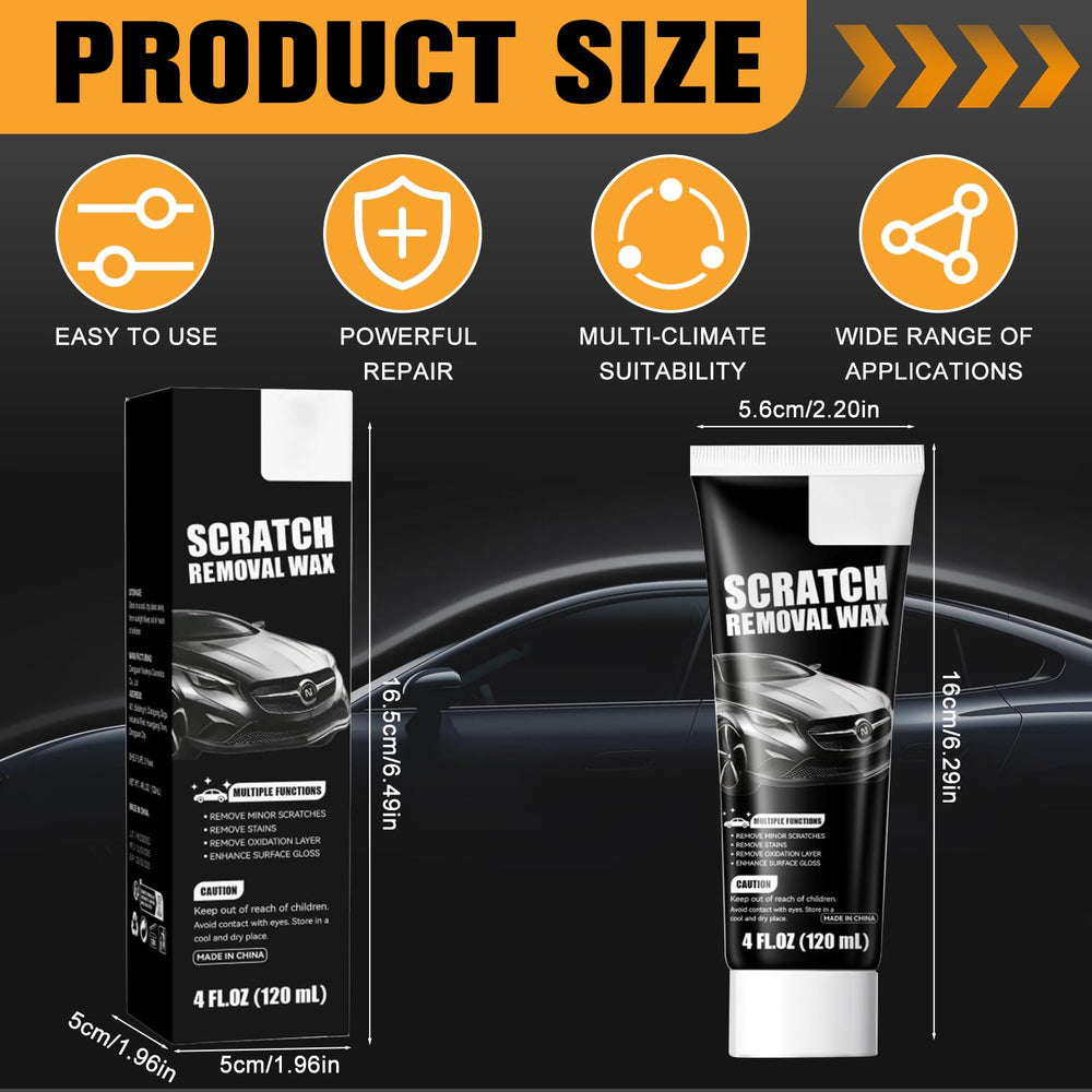 MISNINE car scratch remover in action applying wax to paint.