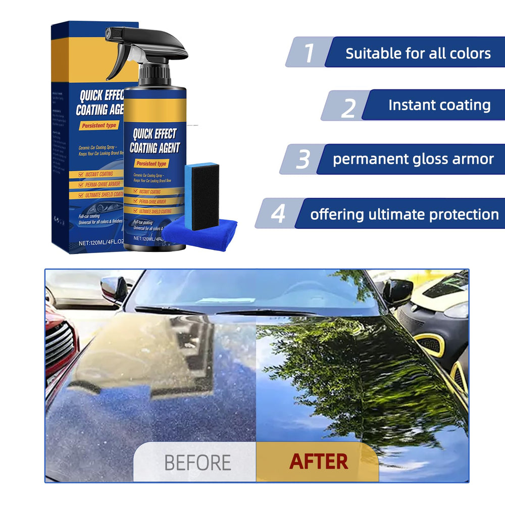 MISNINE waterless wash gloss effect showcases streak-free shine