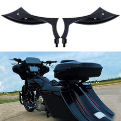 MISS MOLY 8mm black mirror blade left enhances broad rear visibility while riding
