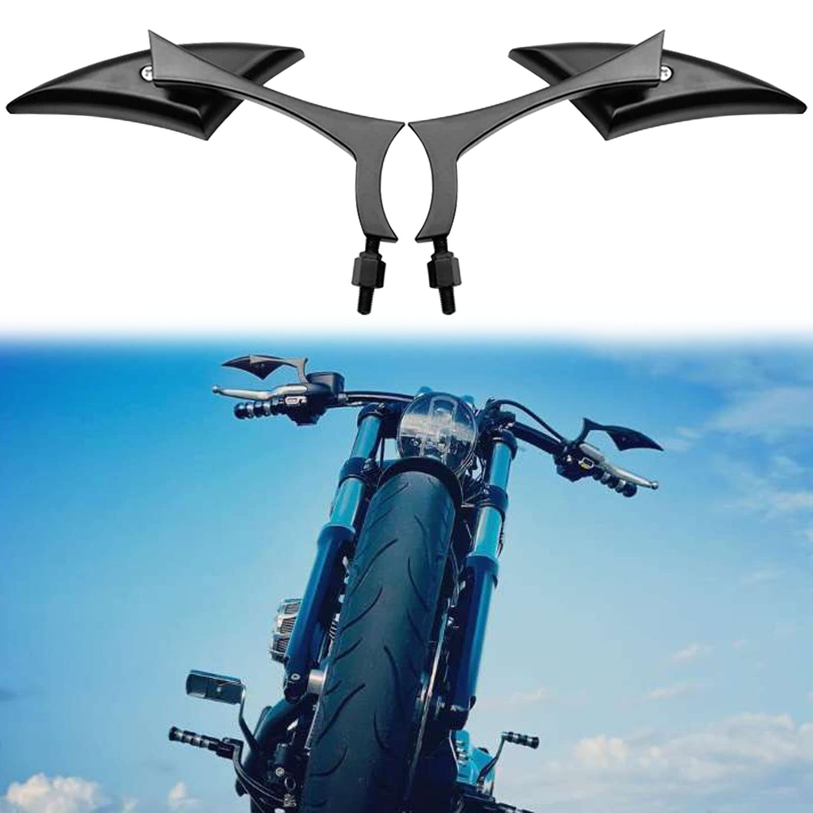 MISS MOLY 8mm black mirror blade right improves rear awareness on highways