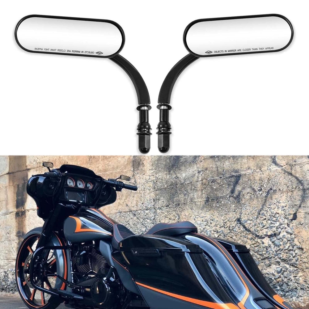 MISS MOLY 8mm motorcycle mirror front angle with clear glass for sharp rear view.