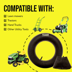 Close-up of rugged rubber construction on Mission Automotive inner tube