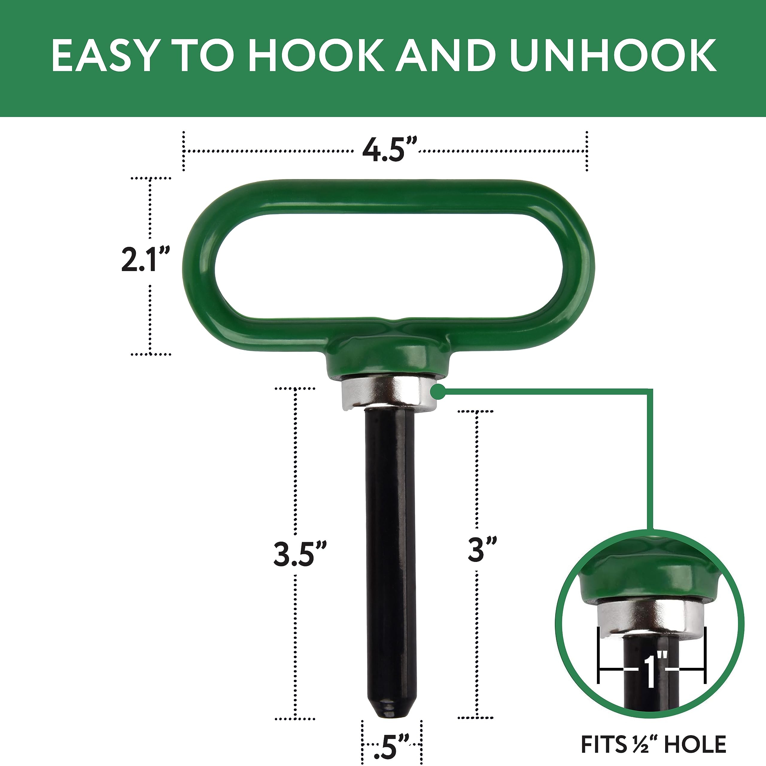 Mission Automotive magnetic hitch pin in use during towing.