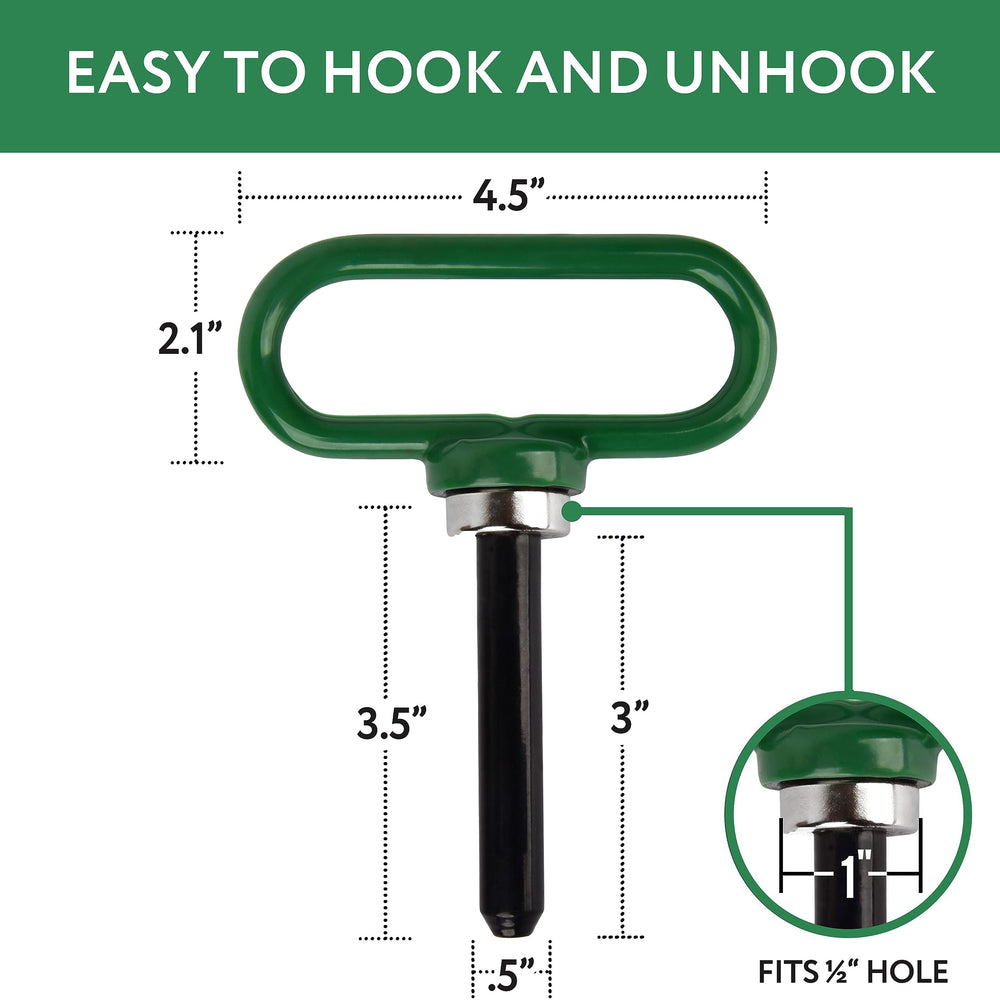 Mission Automotive magnetic hitch pin in use during towing.