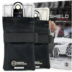 Mission Darkness Faraday Bag keyfob closed blocks signals for added vehicle security