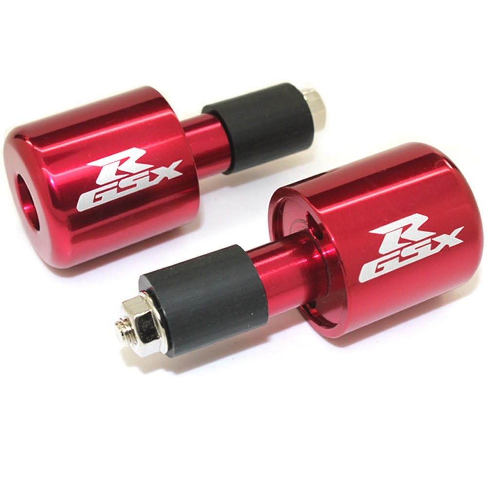 MIT Motors GT-Speed red bar ends on GSX-R showcase bold style and protection.