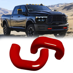 MITANLUXI tow hook cover front view on Ram 2500/3500 for a seamless factory-like finish.