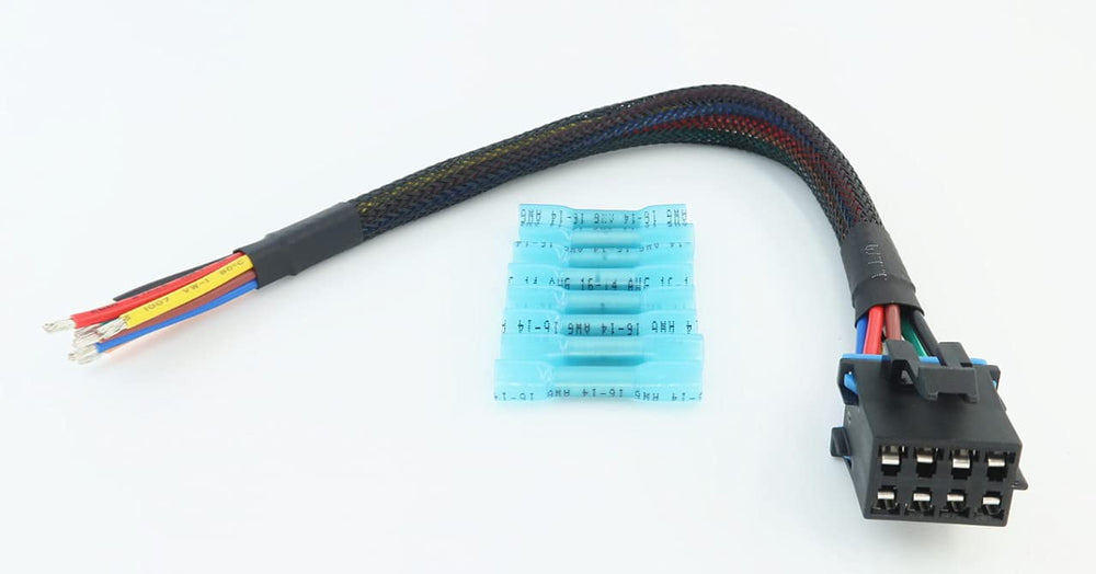 MITOB 8-pin pigtail insulated wires close-up for durable HVAC wiring