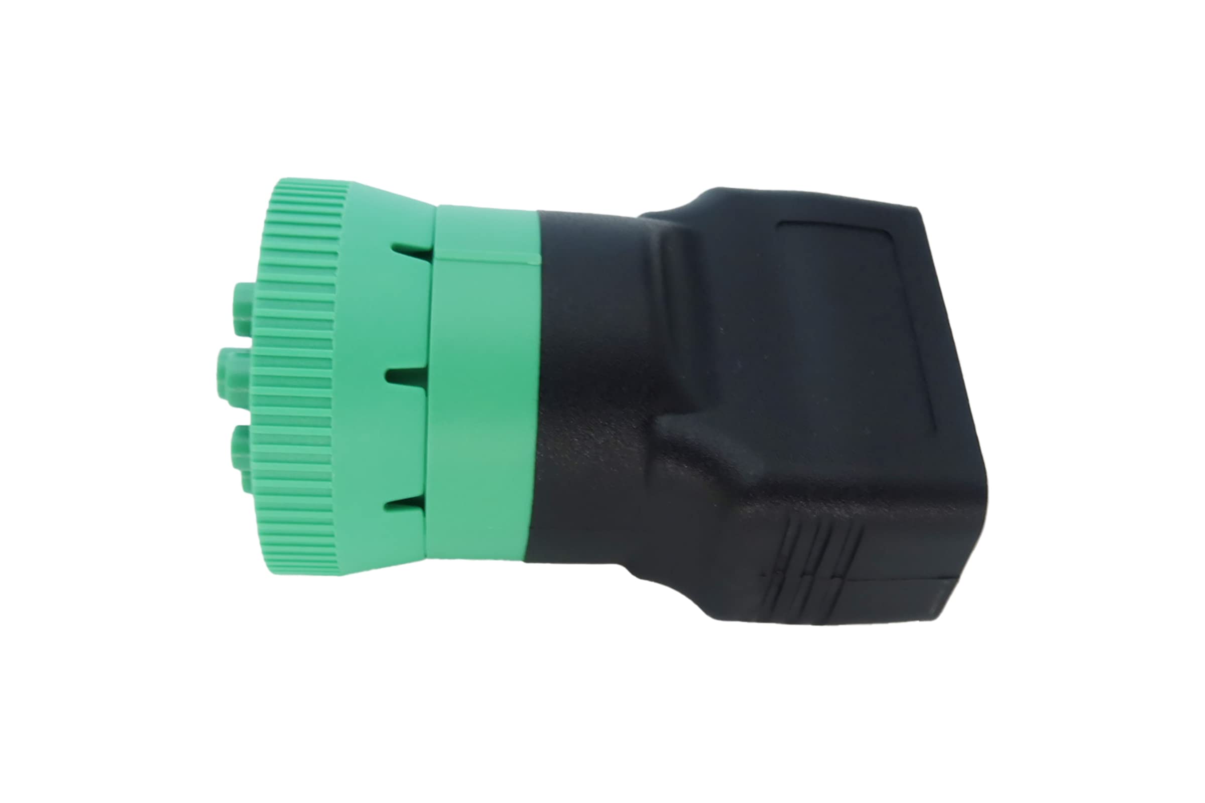 MITOB green J1939 to OBD2 adapter in-use scenario for fleet trackers.