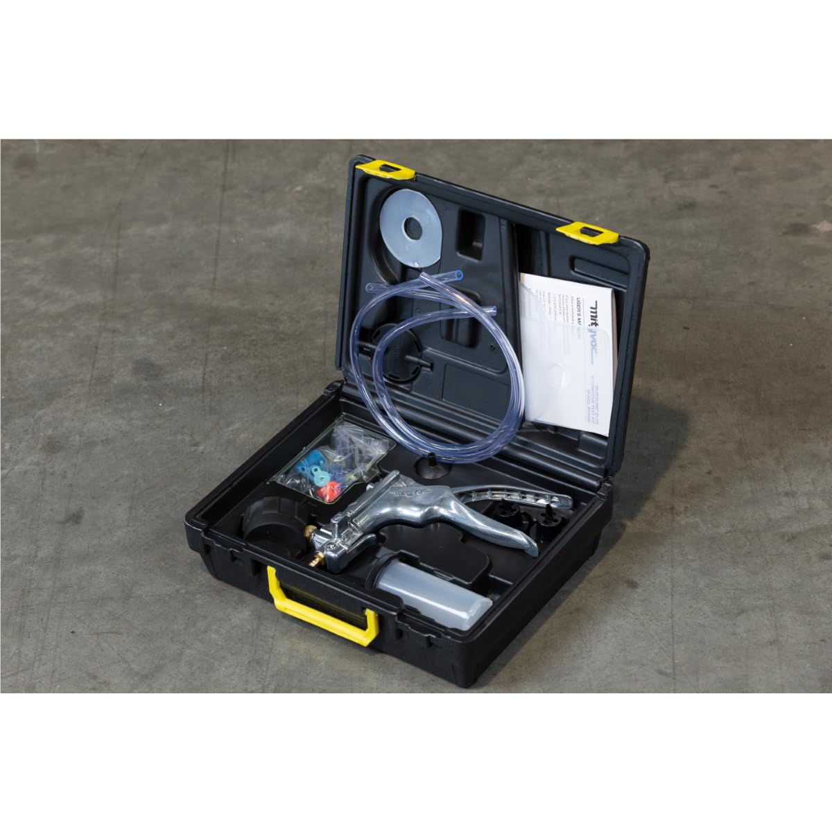 Mityvac ergonomic handling design supports comfort during extended service sessions