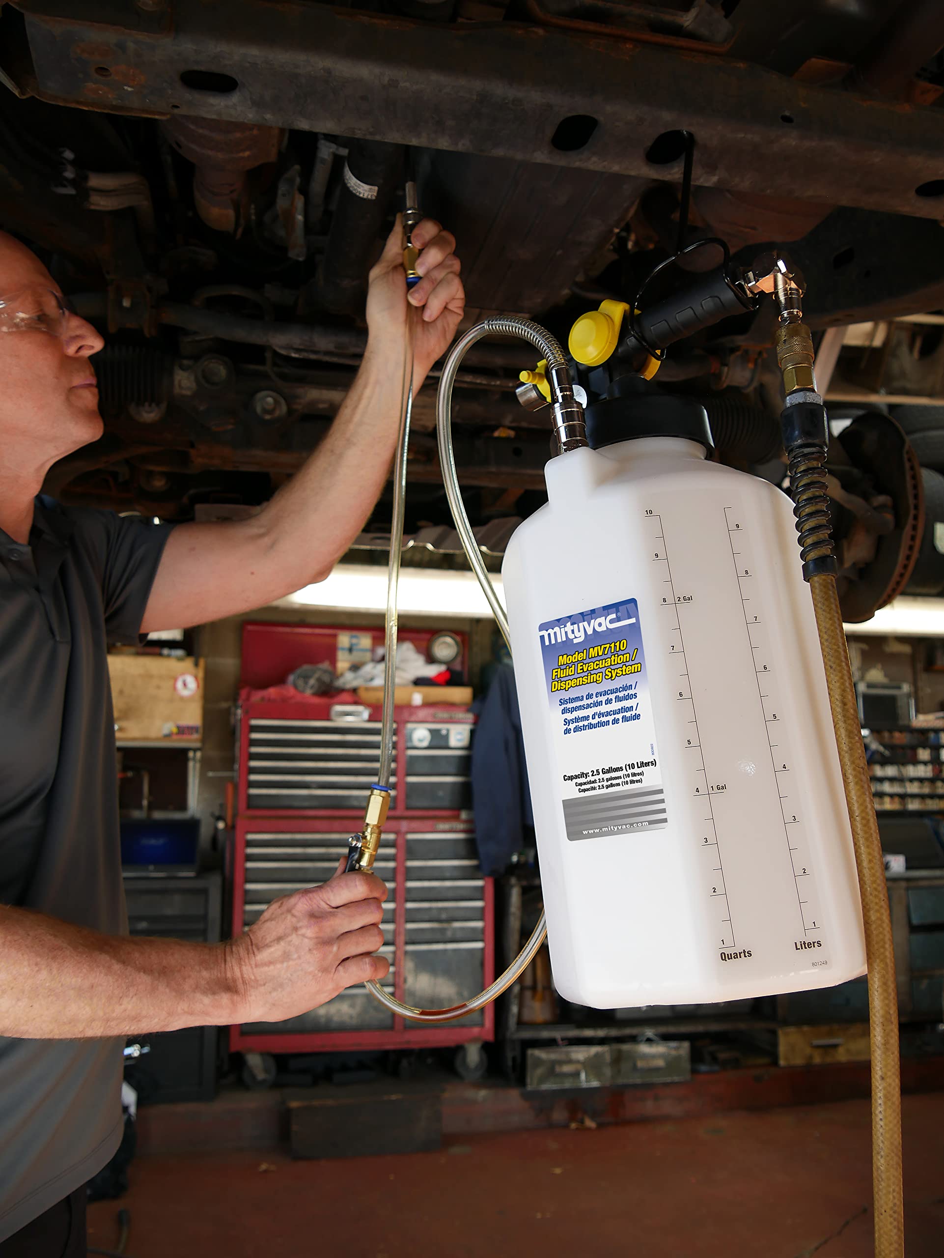 Sealed design emphasizes durability in demanding automotive workshop environments.