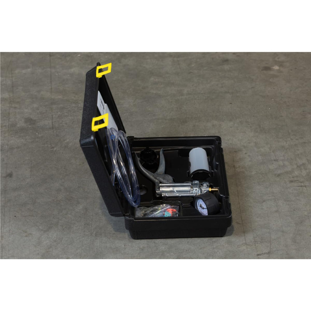 Mityvac vacuum testing tool used to verify system integrity during diagnostics