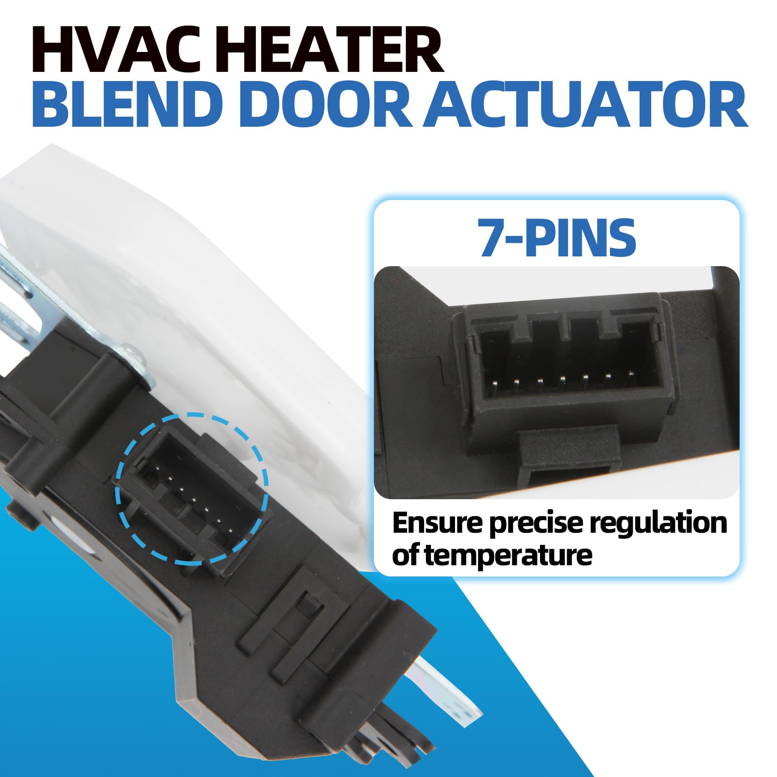 MITZONE heater actuator with connectors highlights easy electrical fit