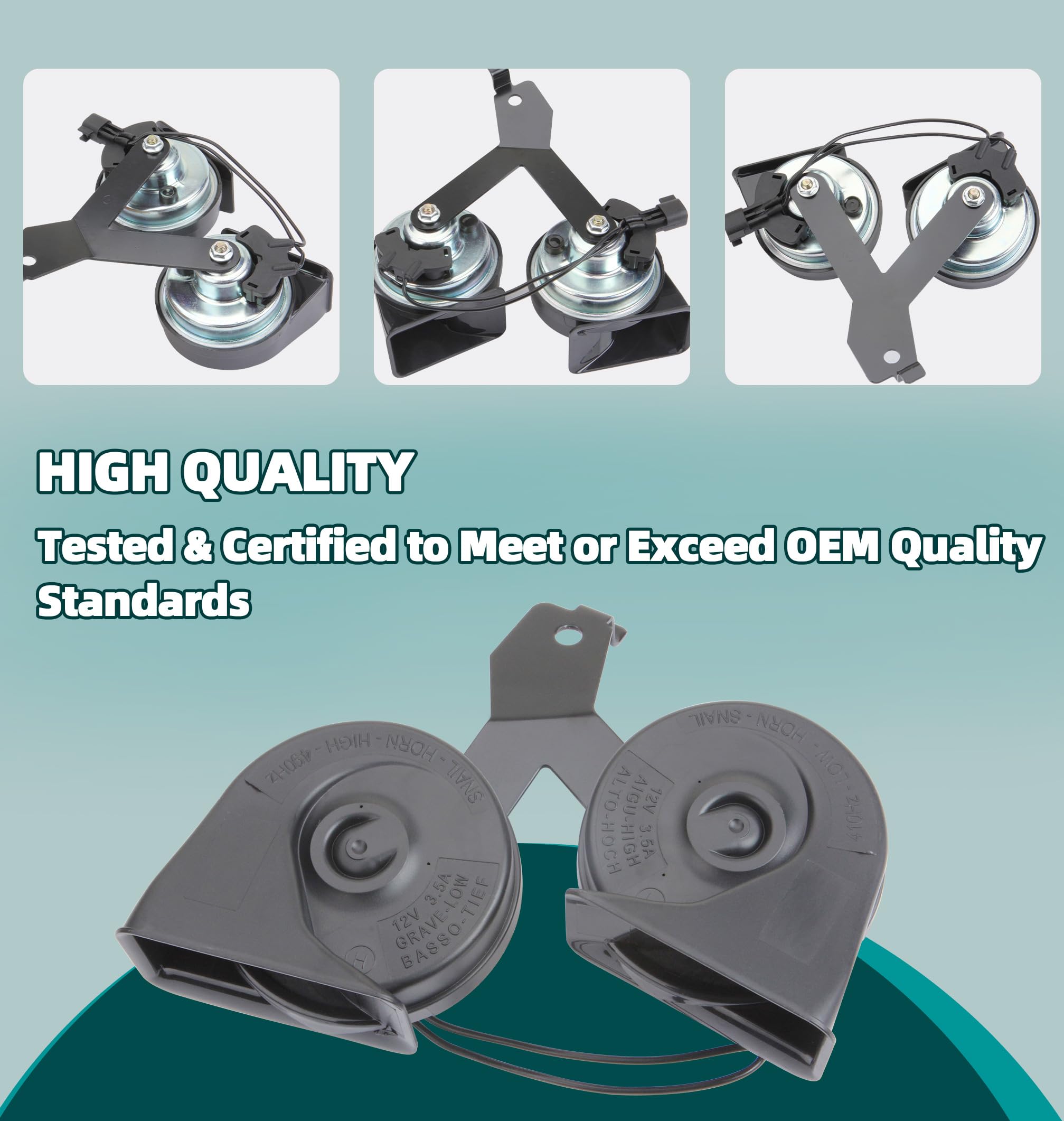 MITZONE dual-horn closeup highlighting robust construction and resonance