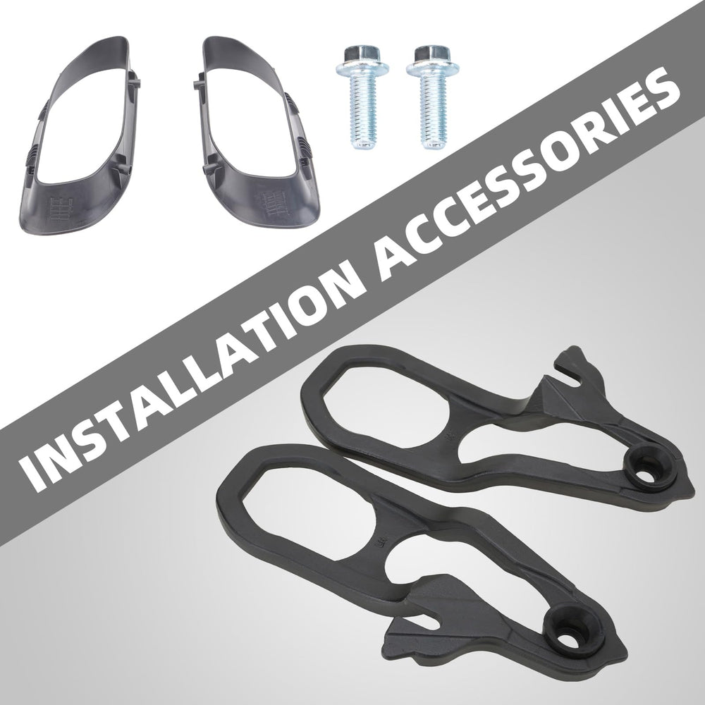 Durable finish MITZONE RAM 1500 tow hooks for off-road use