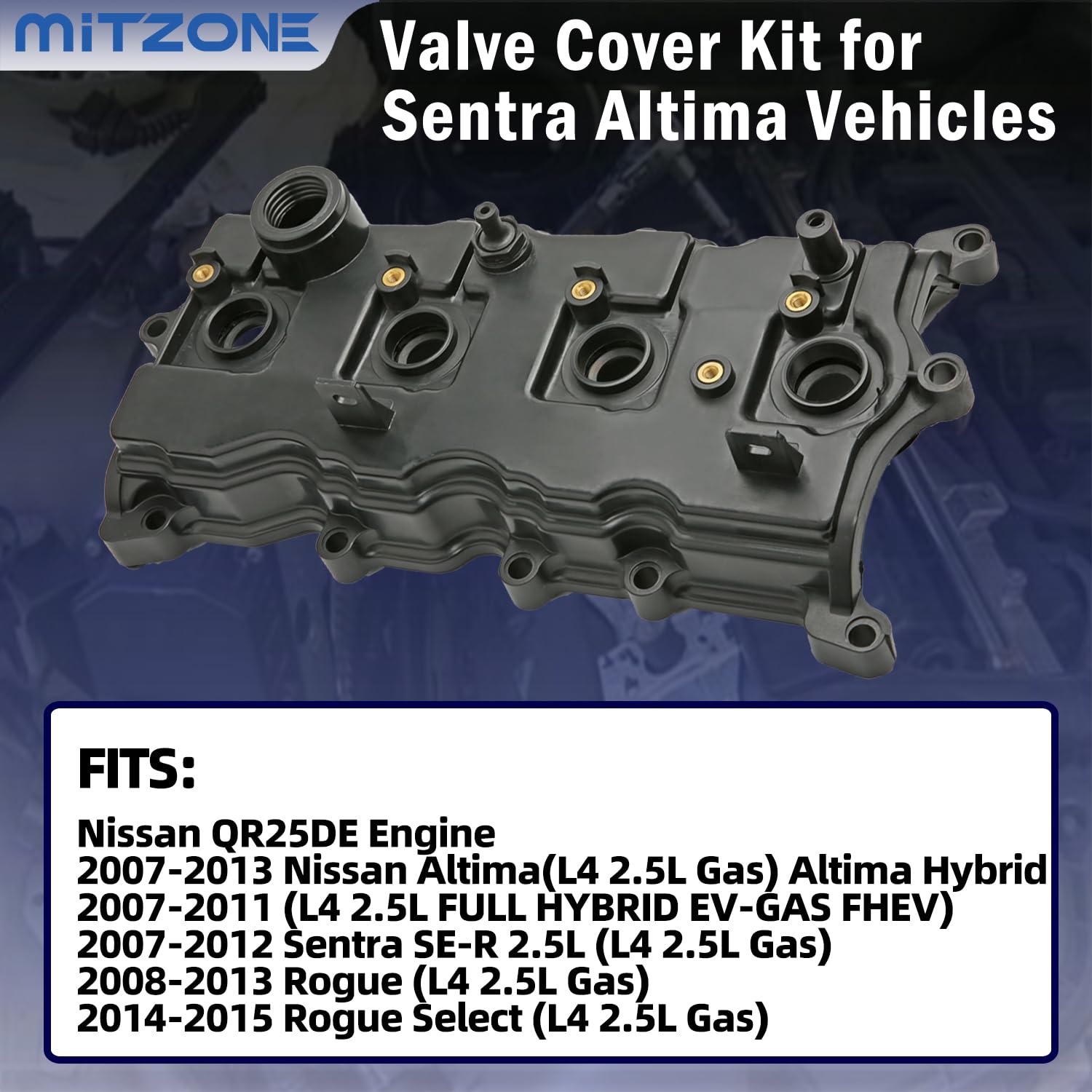 MITZONE valve cover bolts simplify installation for a secure, precise fit.