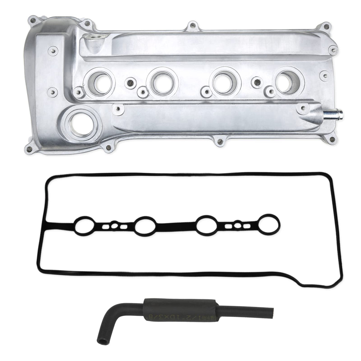 MITZONE engine valve cover with PCV hose and gasket, installation-ready assembly.