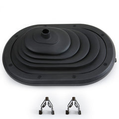 MITZONE gear shifter boot cover closeup showing durable construction for Jeep JK