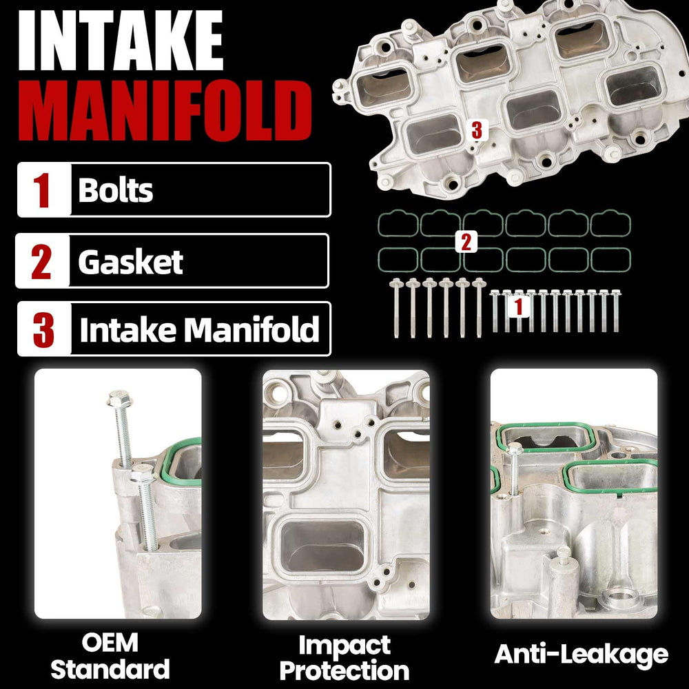 MITZONE intake manifold bolts prepared for secure mounting and seal.