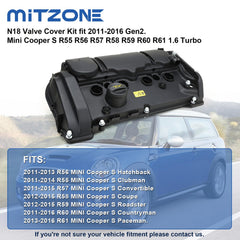 MITZONE N18 valve cover gasket seals, ensuring tight seals and reduced evaporation.