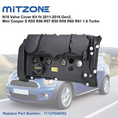 MITZONE N18 valve cover PCV valve, supports proper venting and engine performance.