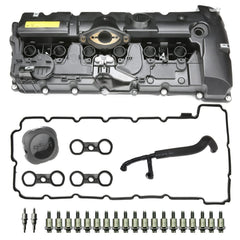 MITZONE N52 valve cover kit with oil cap and PCV hose for leak-free BMW maintenance
