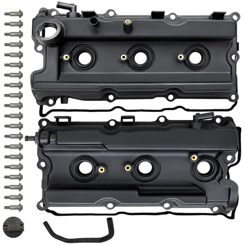 MITZONE pair valve cover left view for 4.0L V6 engines, precise replacement fit.