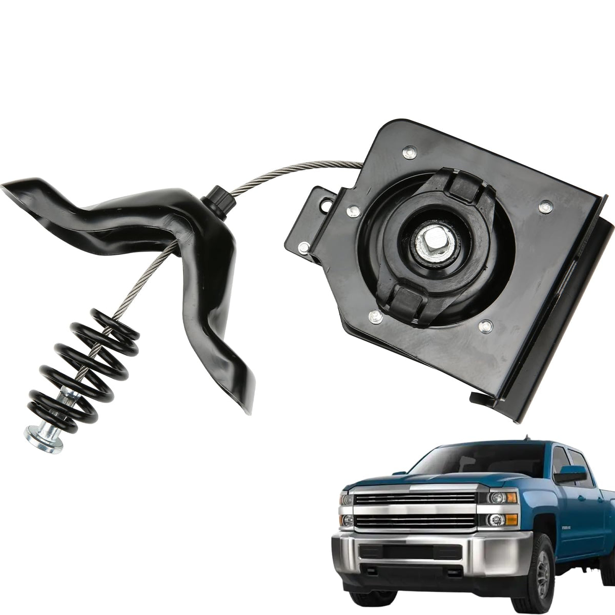 MITZONE spare tire winch assembly for rugged trucks enables quick, controlled tire access.