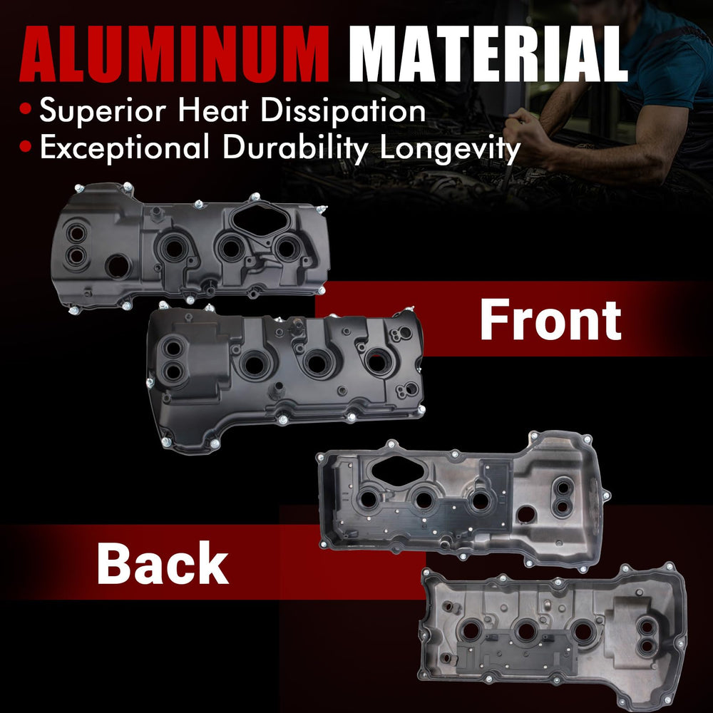 Engine bay view highlighting the MITZONE aluminum valve cover area
