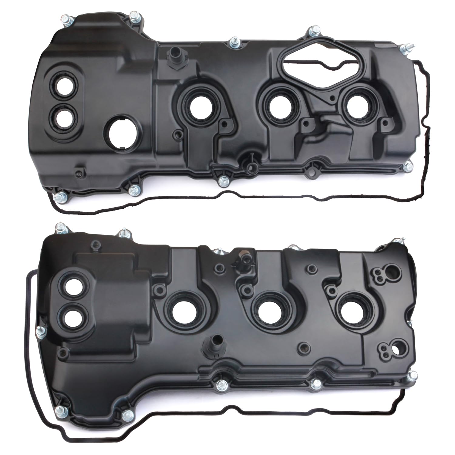 MITZONE aluminum left valve cover on 3.5L turbo engine, reducing leak risk