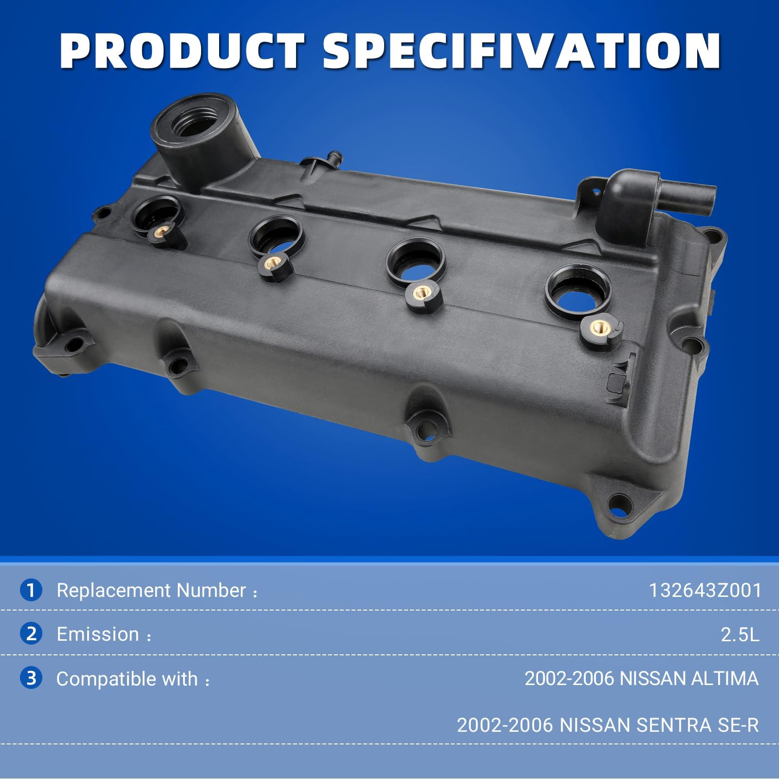 MITZONE valve cover bolts for secure, durable mounting