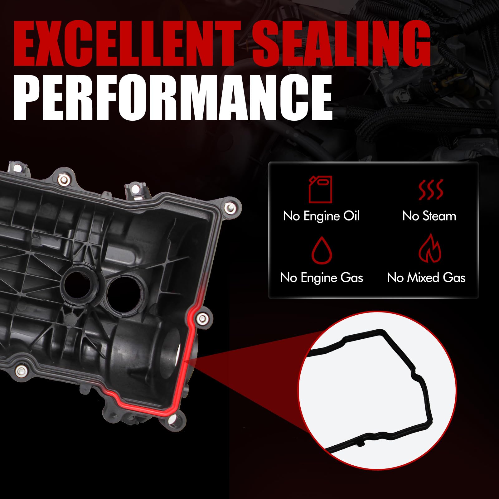 MITZONE valve cover compatibility chart demonstrates broad Dodge, Chrysler, Jeep, RAM coverage.