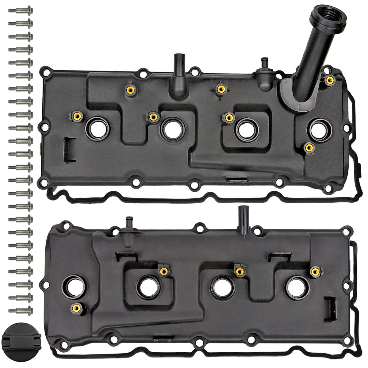 MITZONE valve cover set driver-side kit with pre-installed gaskets for easy install