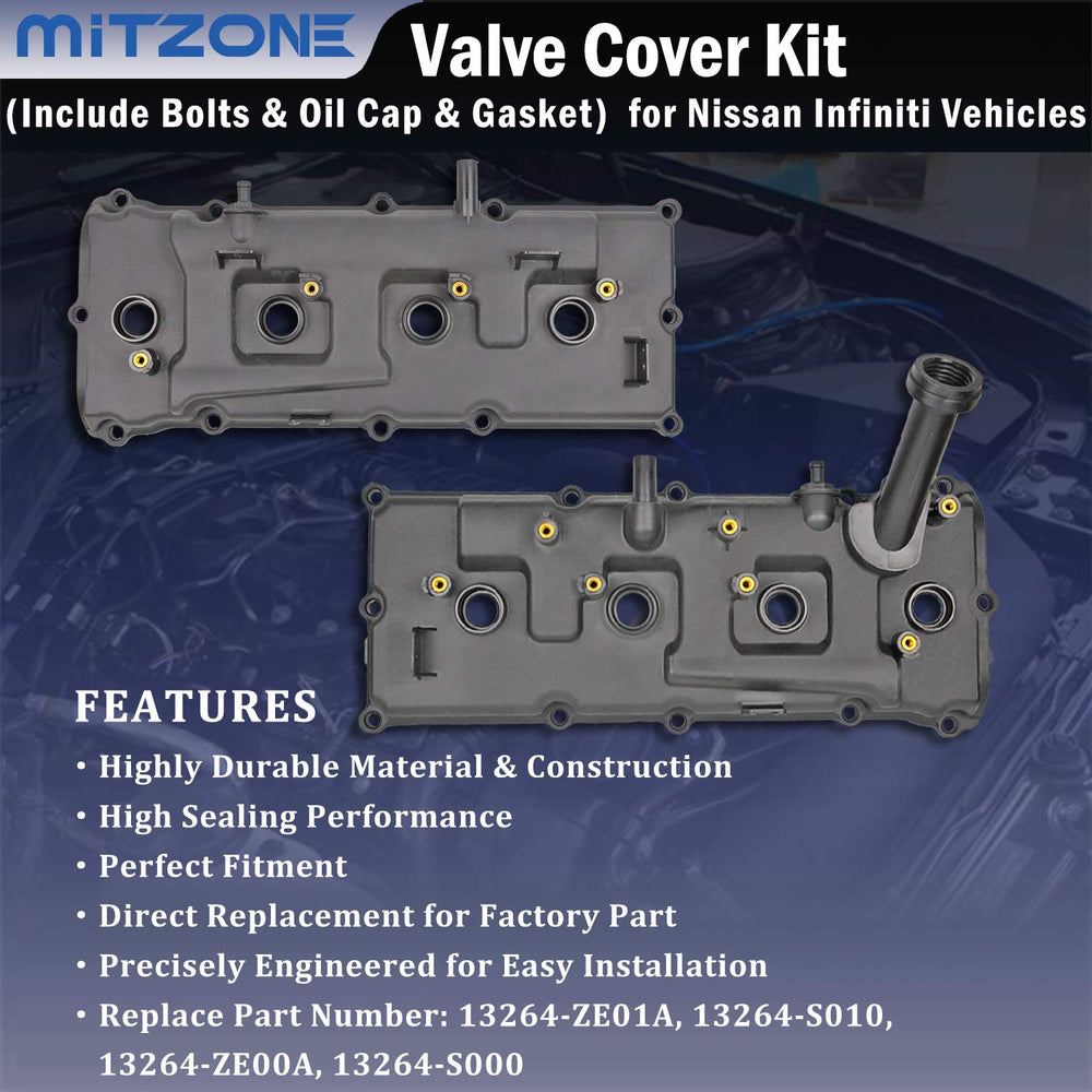 MITZONE valve cover gasket set for durable seal and leak prevention
