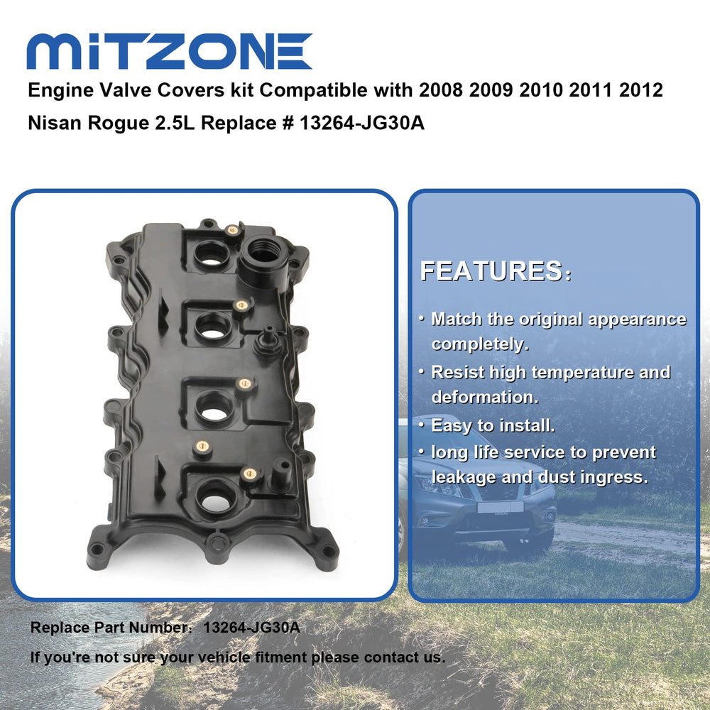 MITZONE valve cover kit for Nissan Rogue 2.5L, complete contents for quick installation