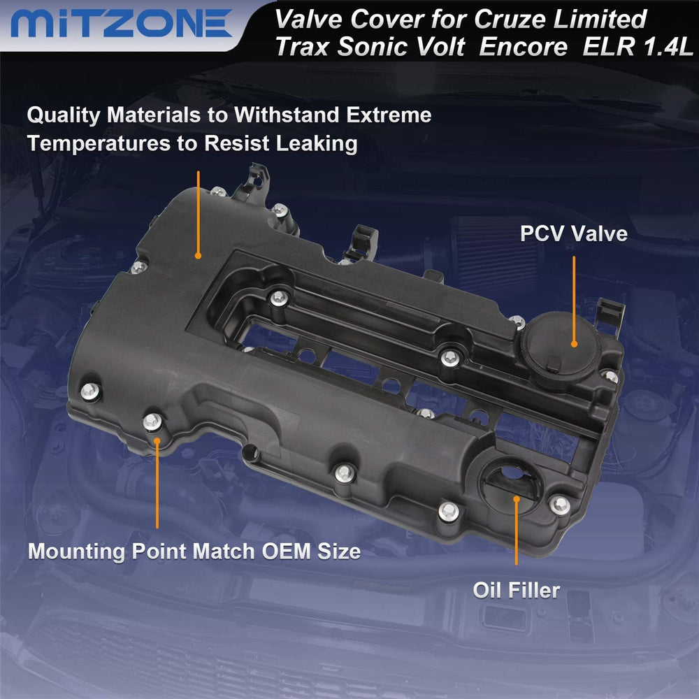 MITZONE valve cover kit packaging shows a complete set for replacement