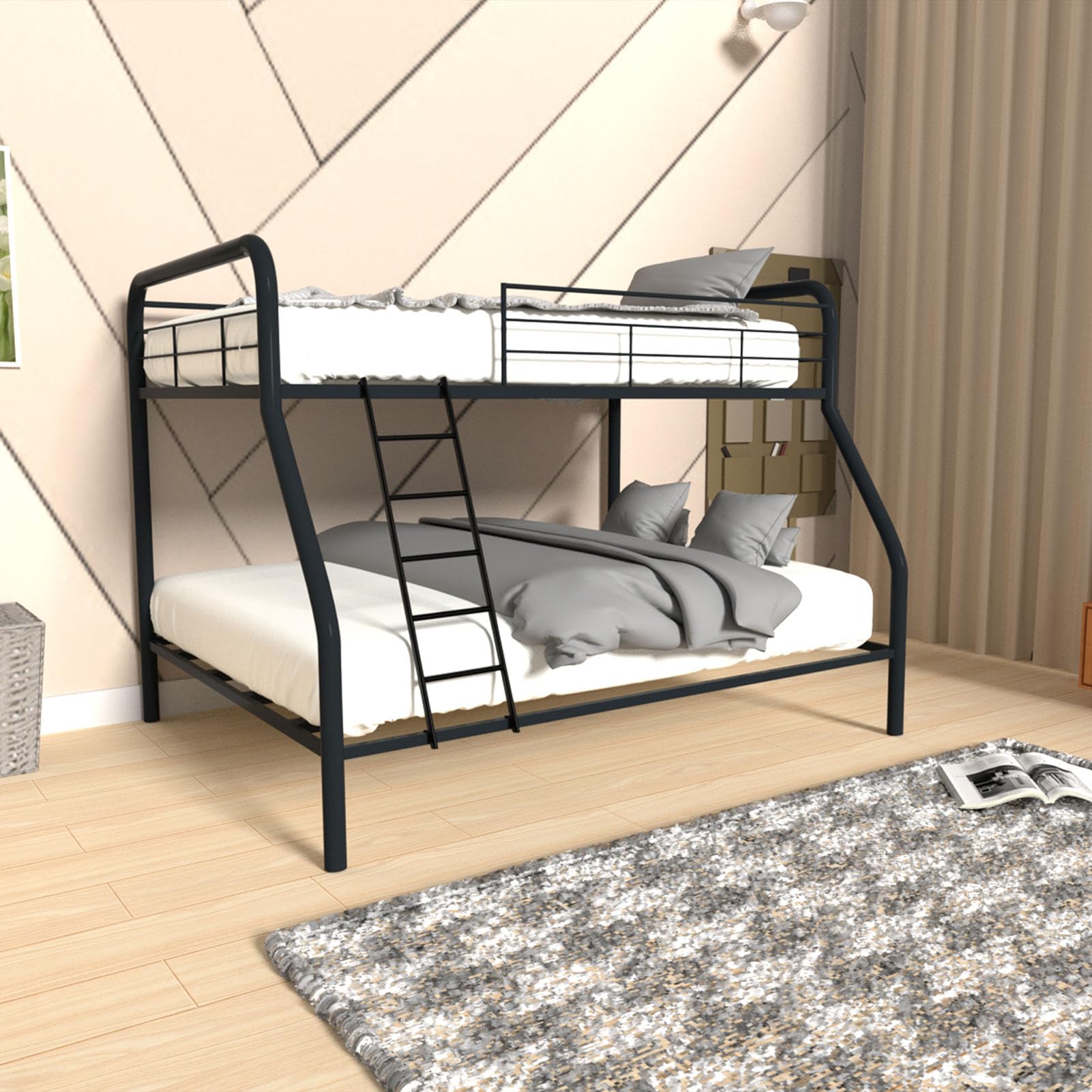 MIWOOYY adjustable length helps customize bunk height for a snug fit.