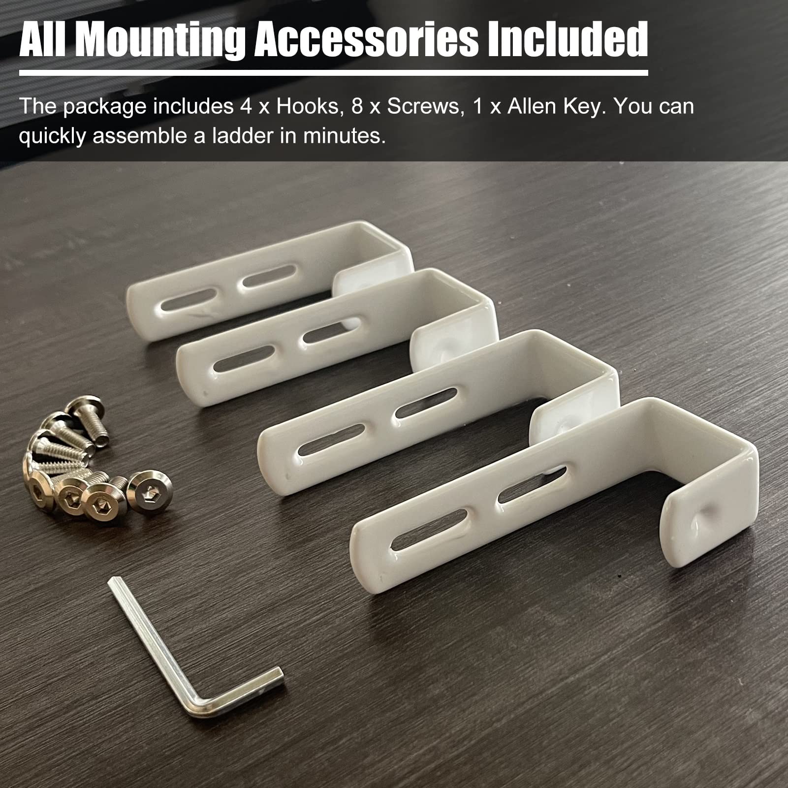 MIWOOYY bunk bed ladder anti-slip foot caps for stable boarding