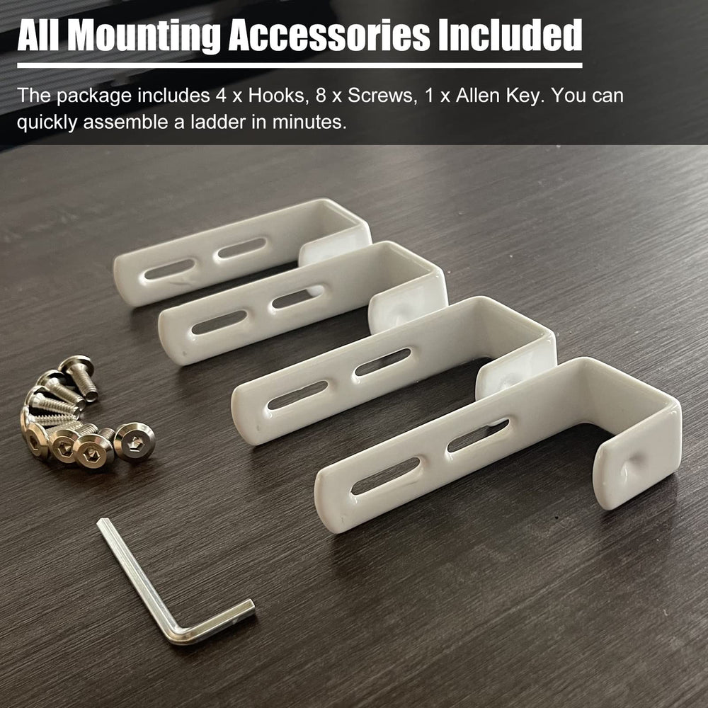 MIWOOYY bunk bed ladder anti-slip foot caps for stable boarding