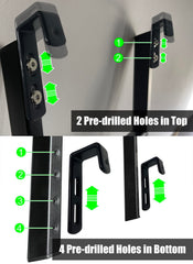 MIWOOYY bunk bed ladder floor mount option provides versatile placement.