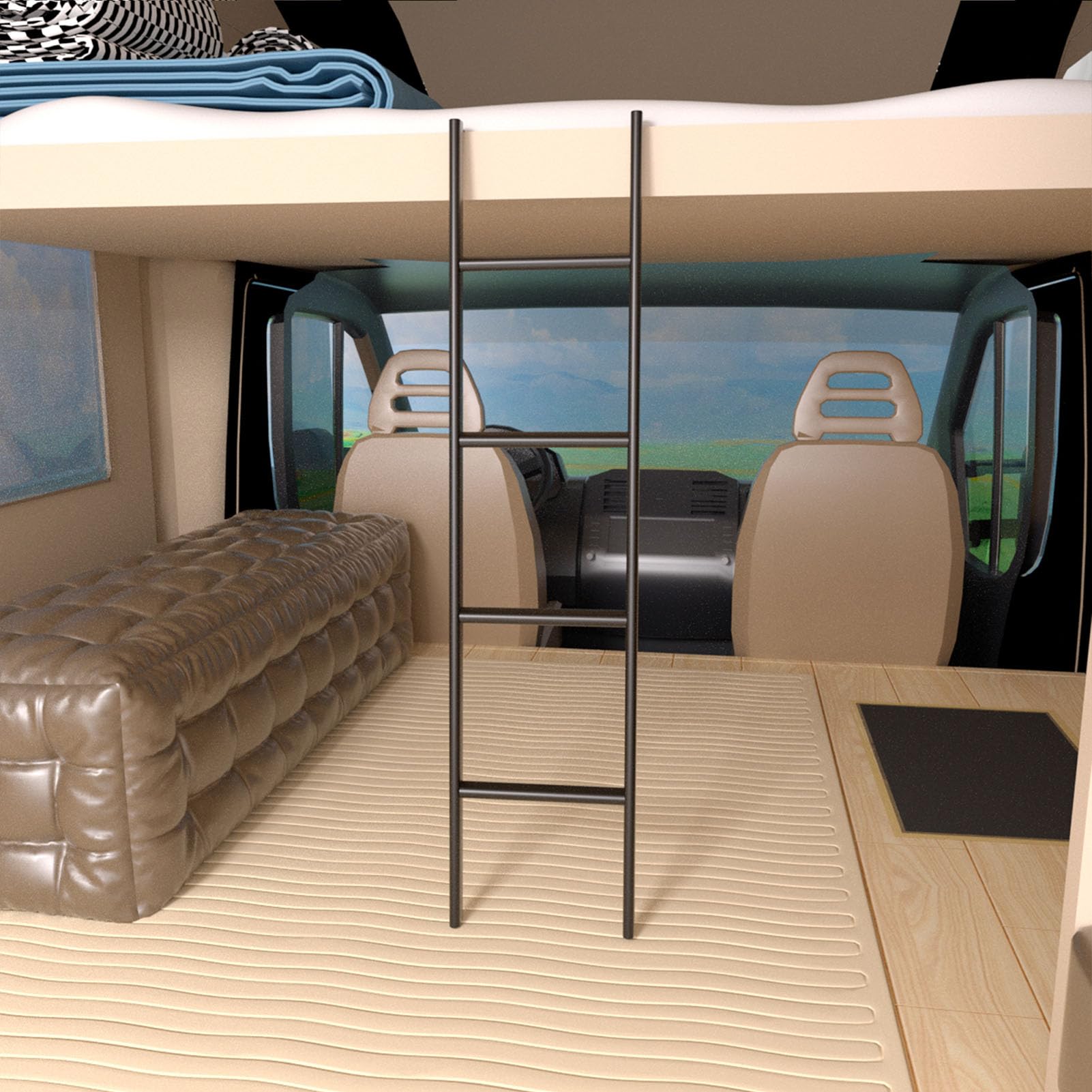 MIWOOYY compact packaging protects the ladder during transit and storage.