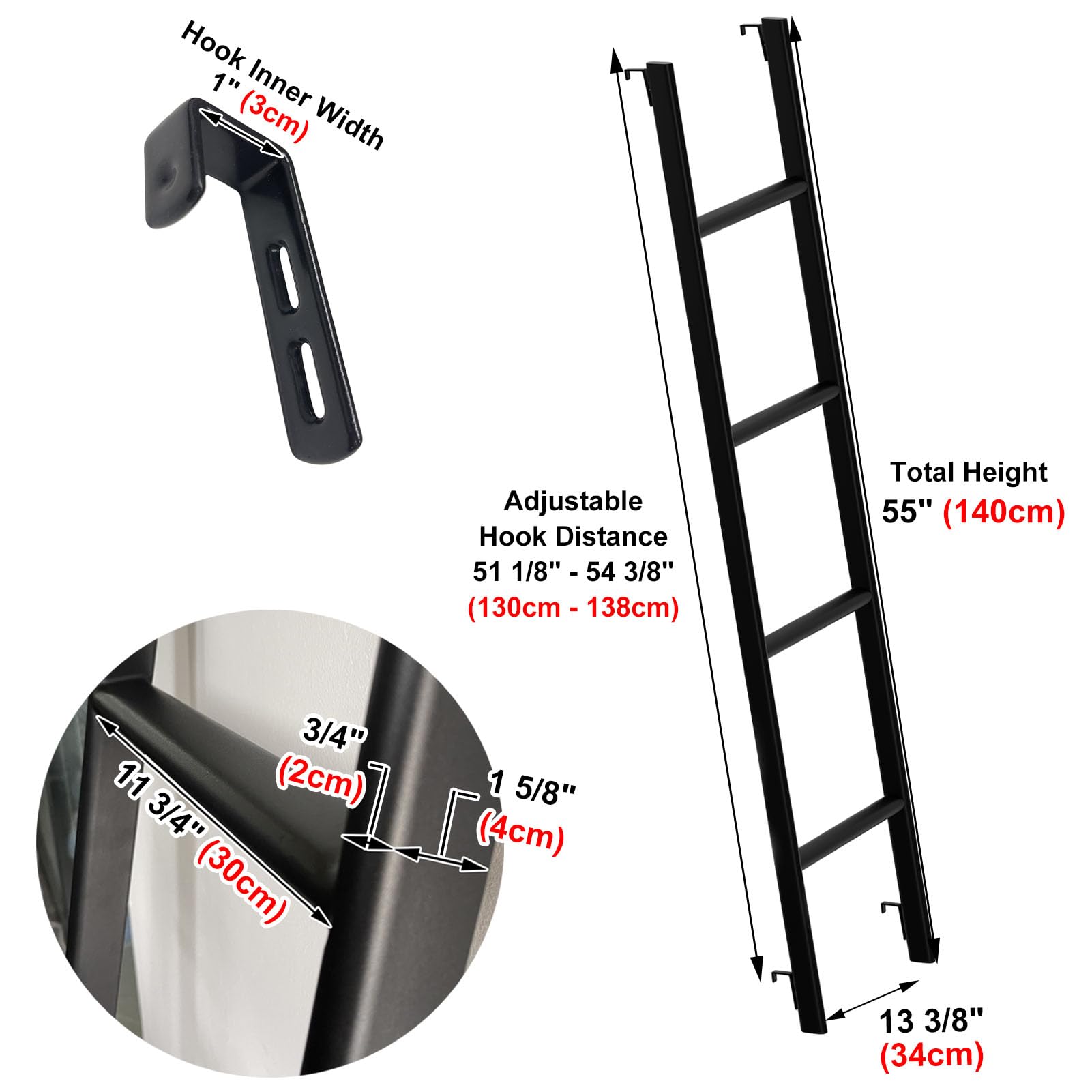 MIWOOYY rounded-edge design reduces risk of scratches on your bunk frame.
