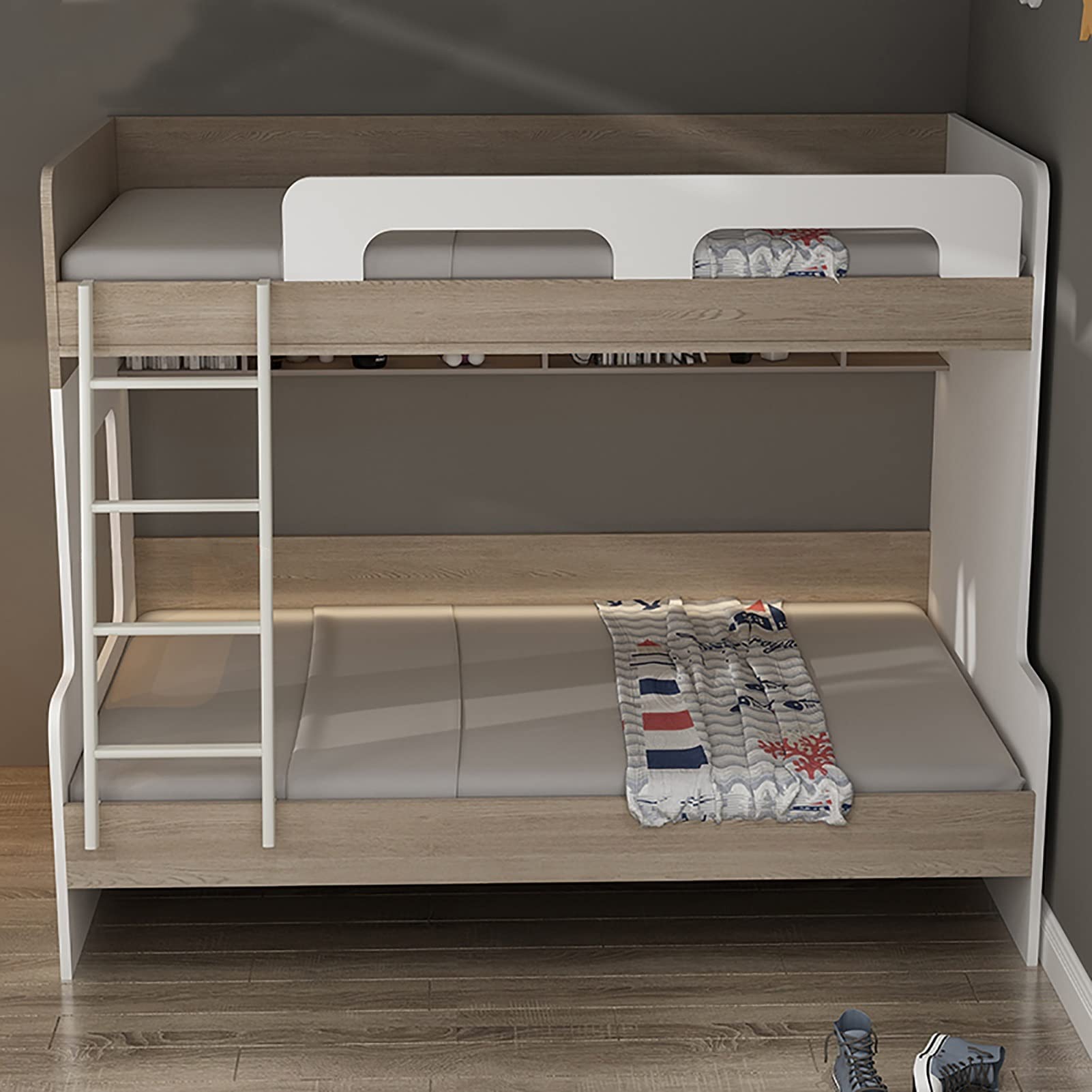 MIWOOYY bunk bed ladder rounded edges for safer handling