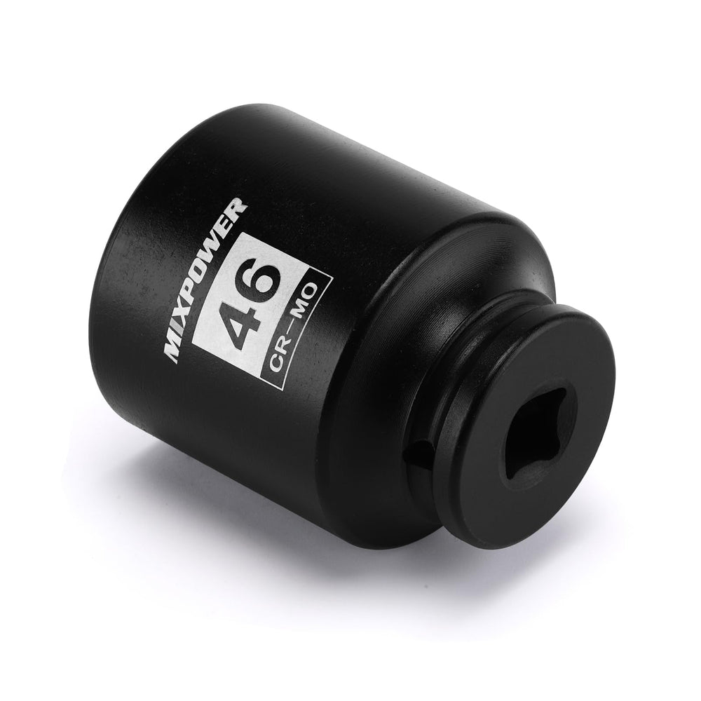 MixPOWER CR-MO 46mm socket with laser-etched size marking for quick identification.