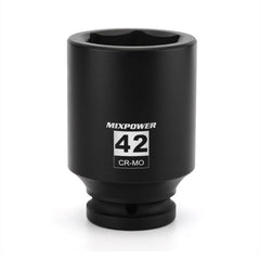 Mixpower cr-mo deep impact socket 42mm for high-torque work.