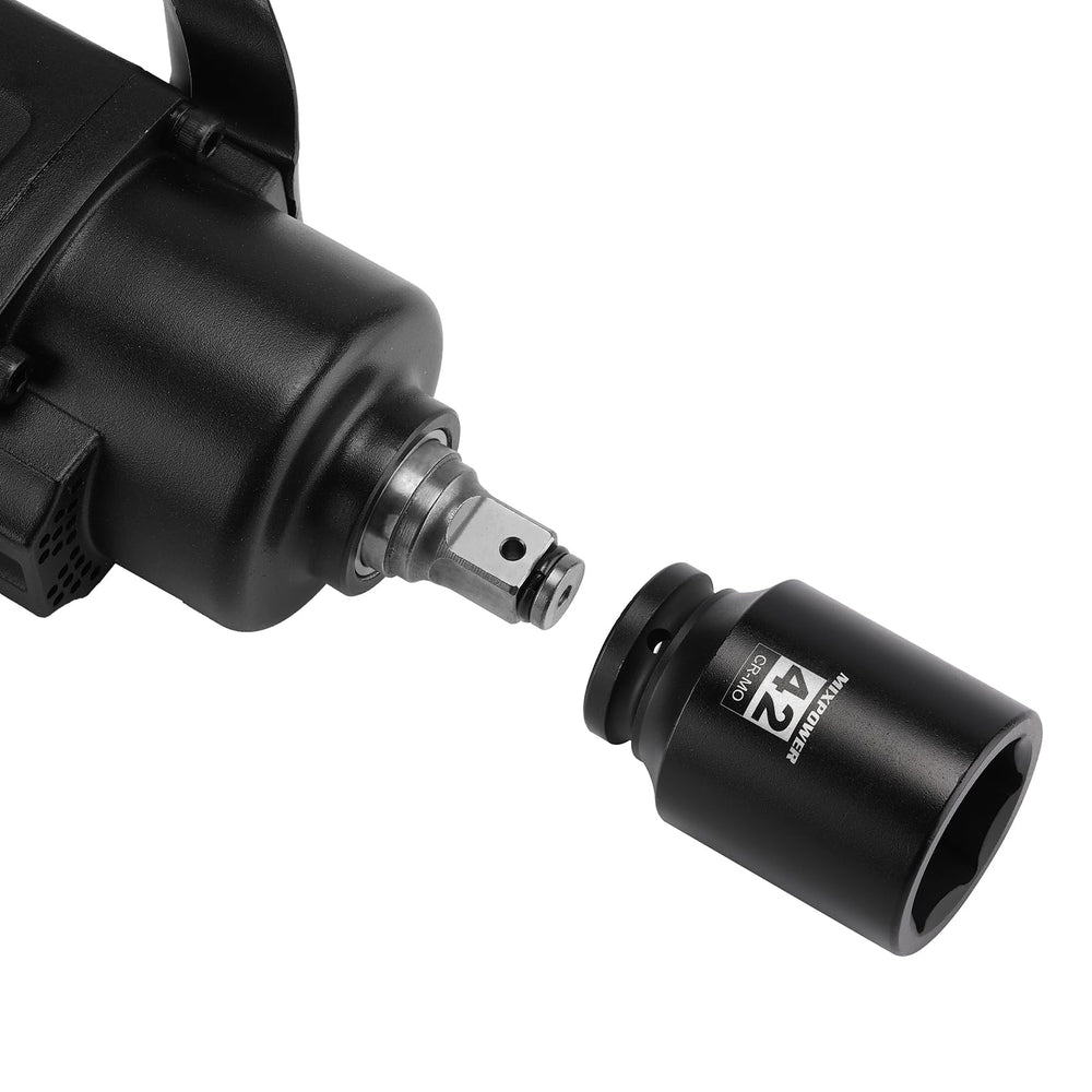 Mixpower wheel-axle installation socket for easy repairs.