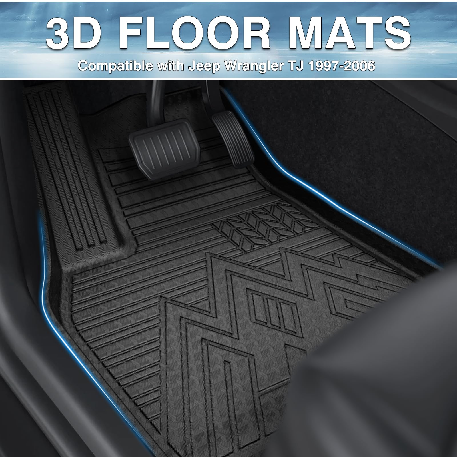 Mixsuper all-weather TPE floor liners provide year-round protection in any weather.