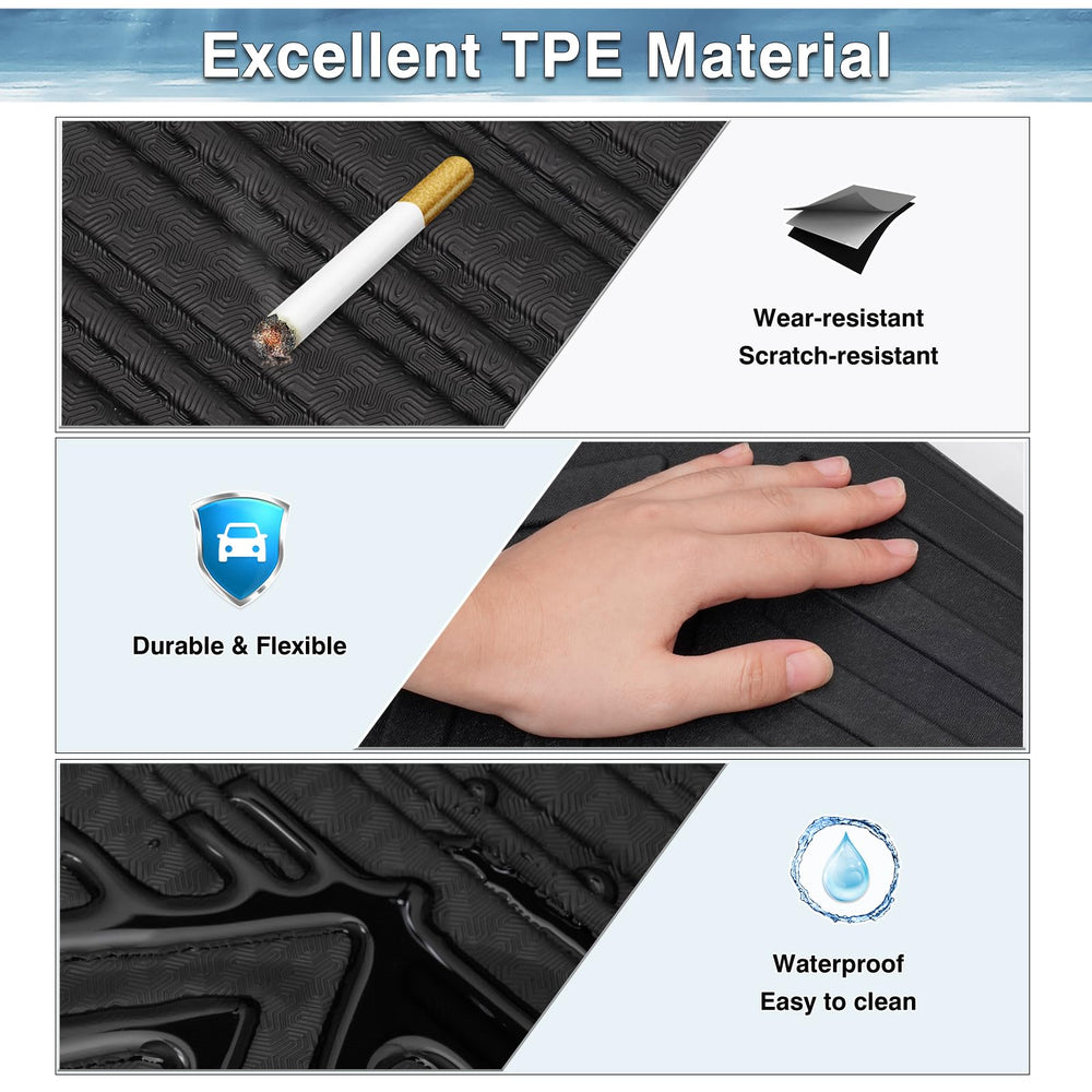 Mixsuper black front mats blend with interior while guarding the floor.